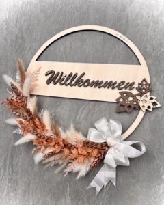 Deko Loop Willkommen