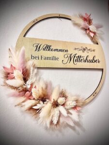 Deko Loop personalisiert mit Kristallen