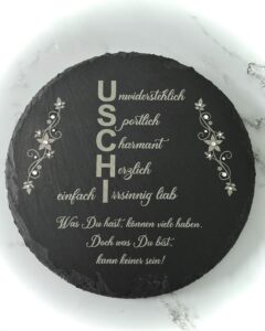 Deko Geschenk personalisiert