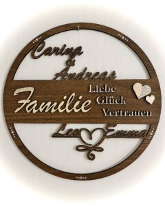 Wanddeko personalisiert Loop