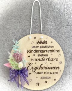Geschenk Wanddeko