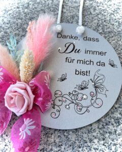 Geschenk Wanddeko